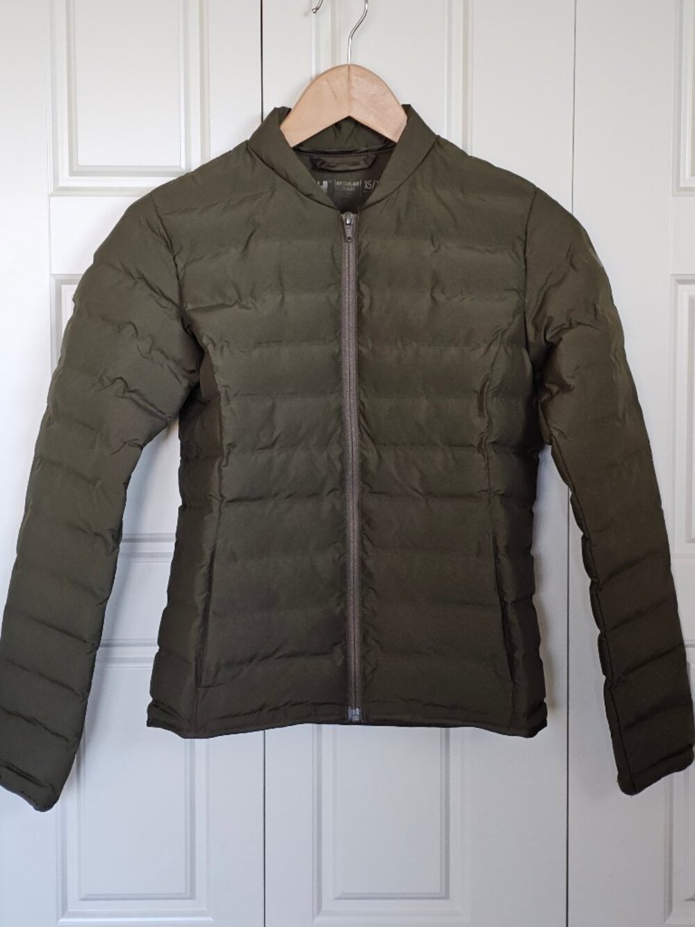 Helly Hansen Mono Material Puffer Jacket Women XS Olive Green